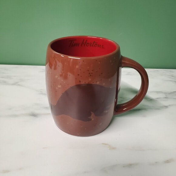 Mug - Tim Hortons Limited Edition 2016 Canada Brown Beaver - Picture 2 of 4